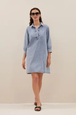 By bar flynth denim dress | light denim^ Kleider