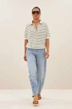 By bar harper breton stripe top | black breton stripe^ Tops & Shirts