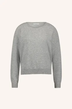 By bar holly ls pullover | grey melee^ Strick