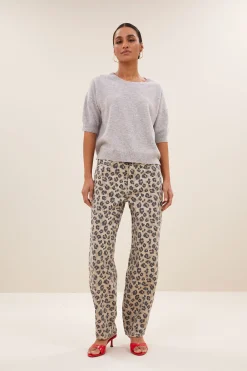 By bar holly ss pullover | grey melee^ Strick