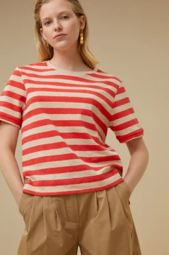By bar hope big stripe top | poppy red^ Tops & Shirts