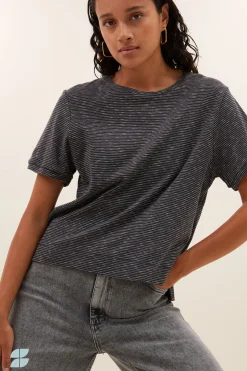 By bar hope thin stripe top | jet black^ Tops & Shirts