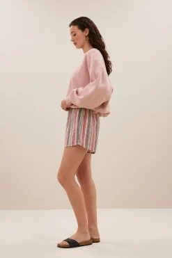 By bar isa multi stripe athia shorts | multi stripe^ Overalls & Shorts