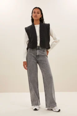 By bar isla embroidery jacket | jet black^ Gilets & Spencers|Jacken