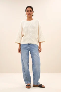 By bar jack pullover | off white^ Strick