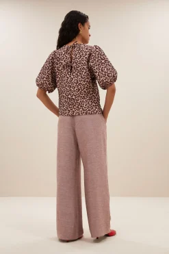 By bar jet blouse | pink cheetah print^ Blusen