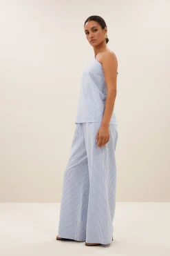 By bar joe stripe blouse | blue seer stripe^ Blusen