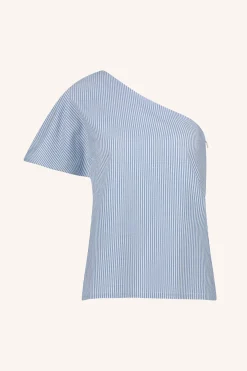 By bar joe stripe blouse | blue seer stripe^ Blusen