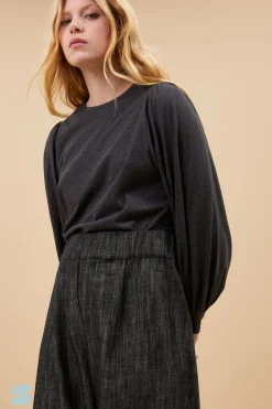 By bar jojo jersey top | dark grey melee^ Tops & Shirts