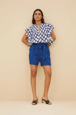 By bar june linen shorts |^ Overalls & Shorts