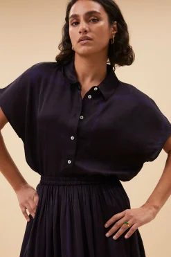 By bar karly square blouse | square print^ Blusen