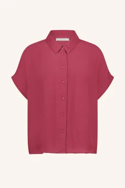 By bar karly viscose blouse | cerise^ Blusen