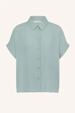 By bar karly viscose blouse | mystic sage^ Blusen