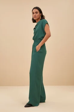 By bar kiek viscose top | deep green^ Blusen