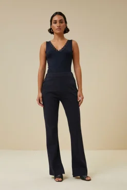By bar lace singlet | dark navy^ Tops & Shirts