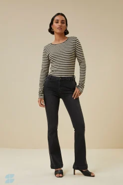 By bar leila lb pant | jet black^ Hosen