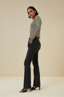 By bar leila lb pant | jet black^ Hosen