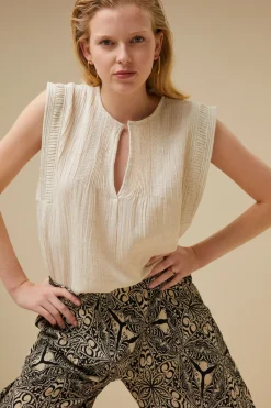 By bar lina slub blouse |^ Blusen
