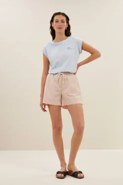By bar lio stripe shorts | rose stripe^ Overalls & Shorts