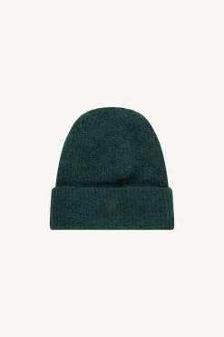 By bar logo beanie | dark green^ Schals Und Mützen