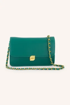 By bar loua leather bag | peacock green^ Taschen