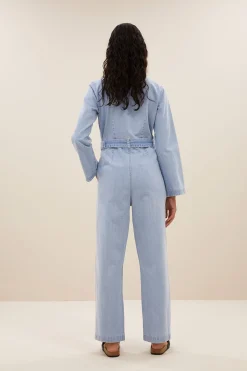 By bar louise denim suit | light denim^ Overalls & Shorts