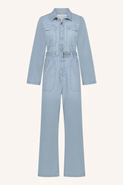 By bar louise denim suit | light denim^ Overalls & Shorts
