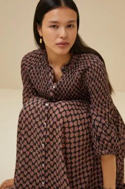 By bar loulou leaf dress | leaf print^ Kleider