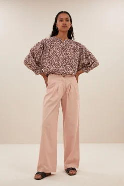 By bar lucy cheetah blouse | pink cheetah print^ Blusen
