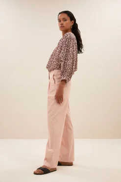 By bar lucy cheetah blouse | pink cheetah print^ Blusen