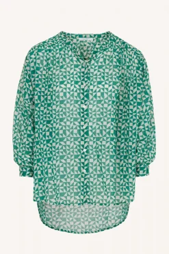 By bar lucy graphic blouse | graphic green^ Blusen