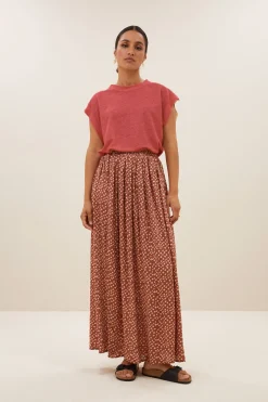 By bar mason linen top | earth red^ Tops & Shirts