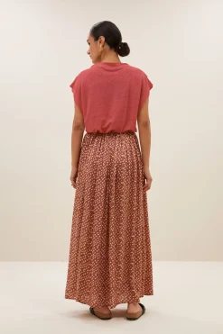 By bar mason linen top | earth red^ Tops & Shirts