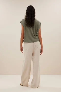 By bar mason linen top | mulled basil^ Tops & Shirts