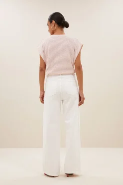 By bar mason small flame stripe top | rose flame stripe^ Tops & Shirts
