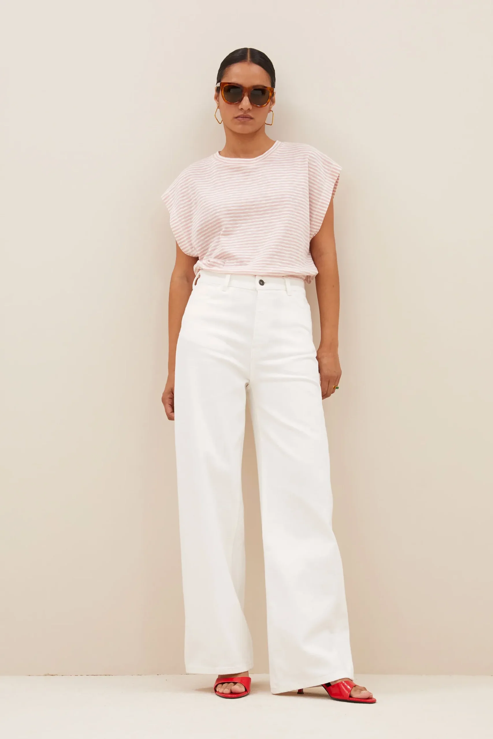 By bar mason small flame stripe top | rose flame stripe^ Tops & Shirts