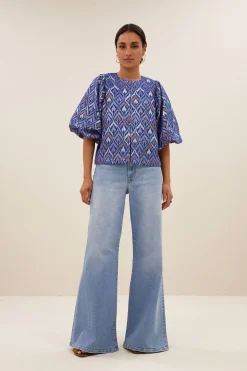 By bar mauri blouse | pavo jacquard print^ Blusen