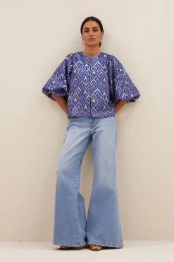 By bar mauri blouse | pavo jacquard print^ Blusen