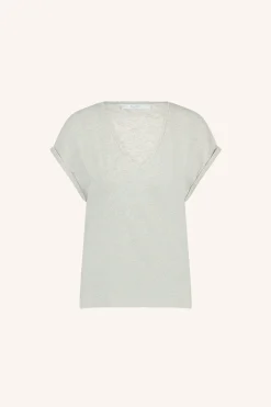 By bar momi logo top | light grey melee^ Tops & Shirts