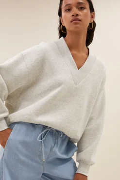 By bar momo sweater | light grey melee^ Pullover|Strick