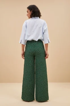 By bar neal leo pants | green panter print^ Hosen