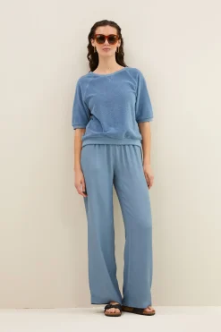 By bar neva slub top | blue stone^ Tops & Shirts