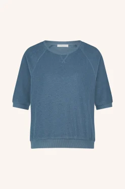 By bar neva slub top | blue stone^ Tops & Shirts