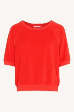 By bar neva slub top | poppy red^ Tops & Shirts