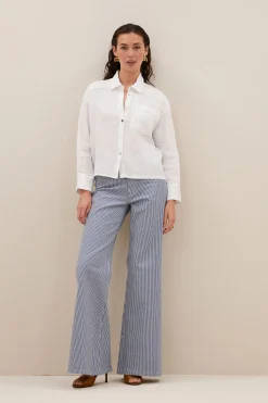 By bar nima linen blouse | bright white^ Blusen