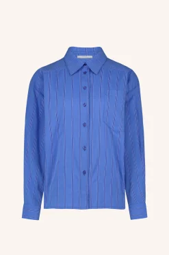 By bar nima stripe blouse | vivid blue stripe^ Blusen