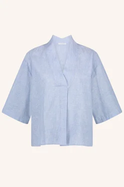 By bar owen pinstripe blouse | sky blue^ Blusen
