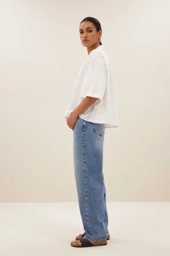 By bar owen poplin blouse | white^ Blusen