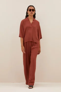 By bar owen viscose blouse | bricks^ Blusen