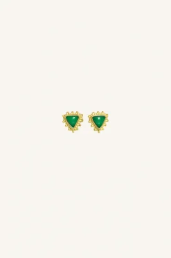 By bar PD triangle stud earring |^ Ohrringe